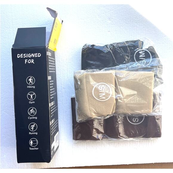 New Unisex s/m 3 Pack of Charmking Compression Socks in Neutral Colors - Picture 3 of 5